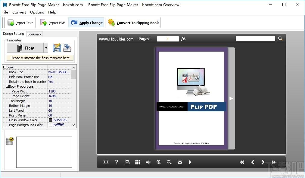 Boxoft Free Flip Page Maker下载,电子书制作软件,电子书,书籍制作,阅读器